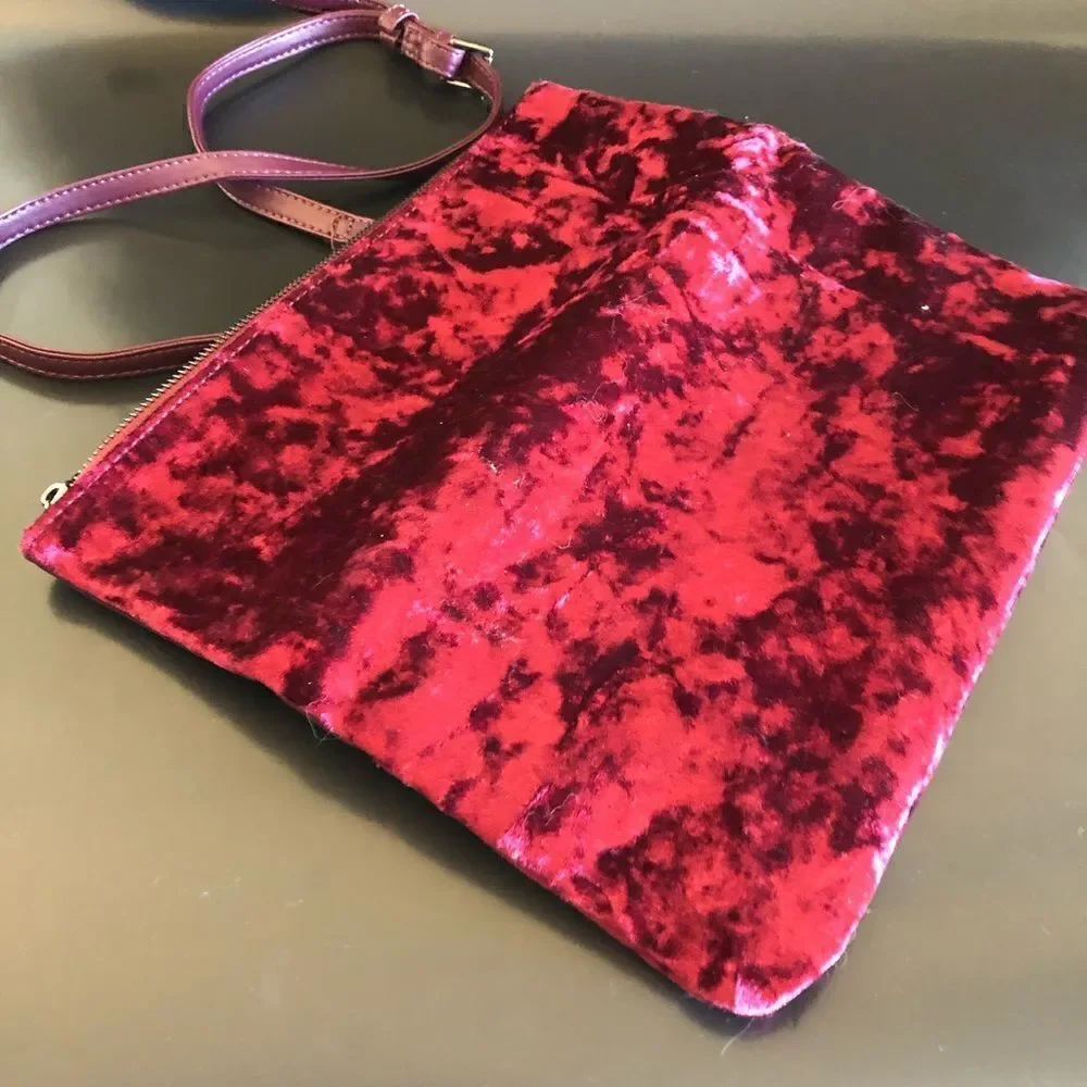 Sole Society Crushed Velvet Convertible Clutch